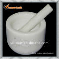 White marble stone mortar pestle set(YL-U012)